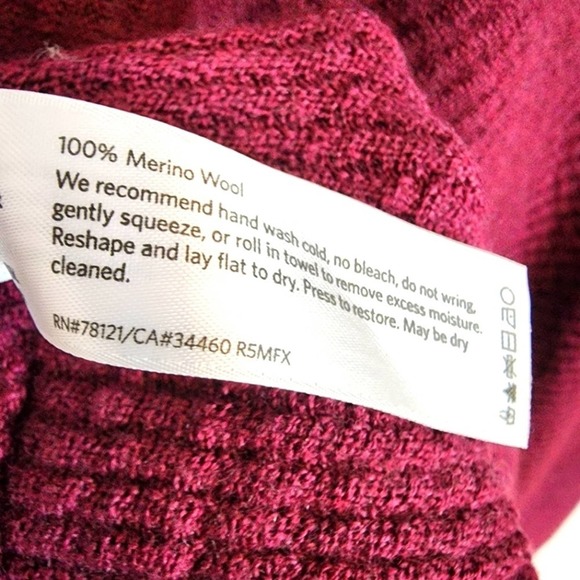 Eileen Fisher 100% Merino Wool Textured V Neck Shift Sweater Dress SZ Small - Picture 4 of 9